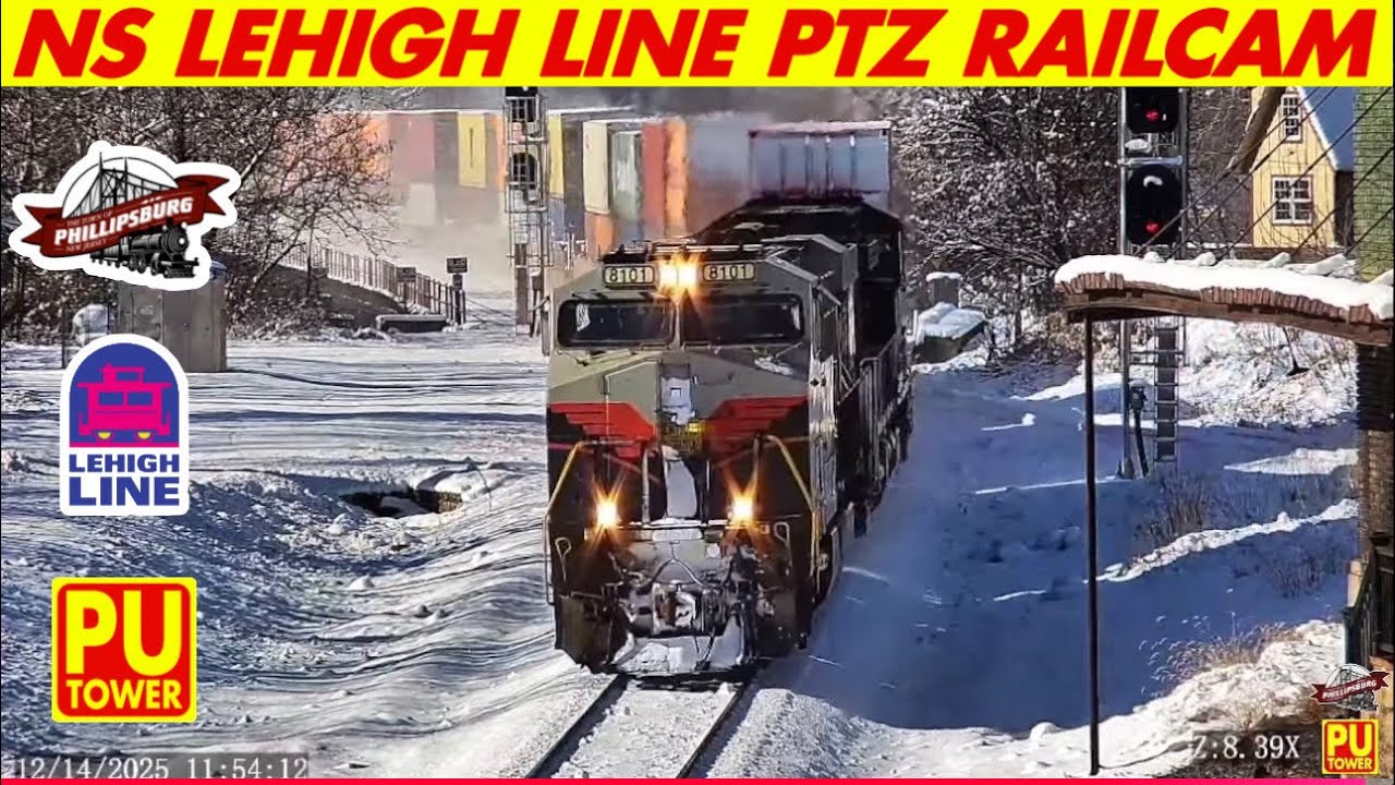 🔴 LIVE PTZ Railcam | NS Lehigh Line | Phillipsburg, NJ