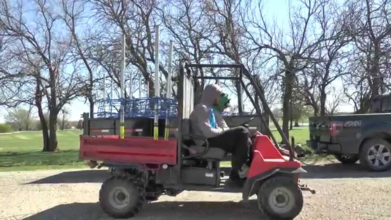 Disc Golf baskets installed at Emporia Municipal Golf Course
