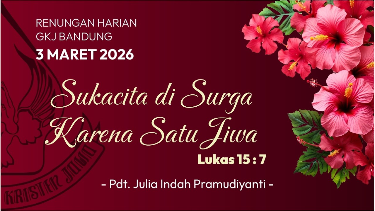 Renungan Harian 3 Maret 2026