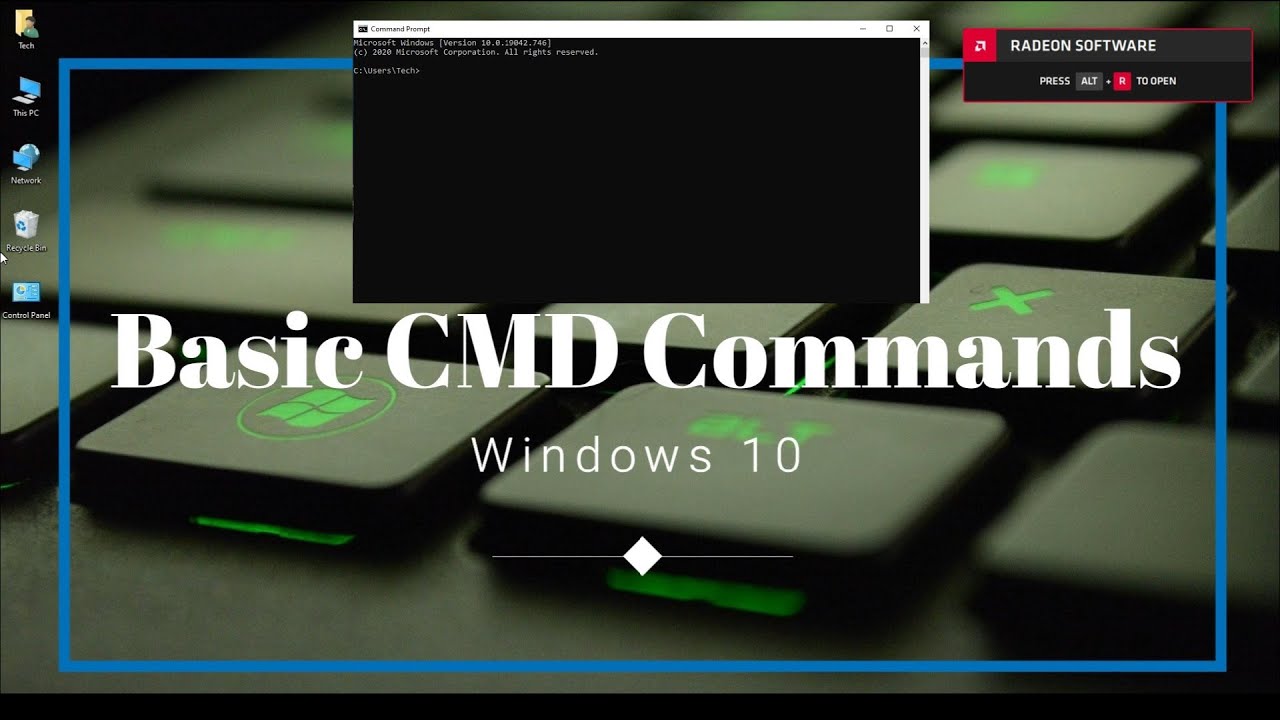 Basic CMD Commands for Windows 10 | Command Prompt Tutorial for Beginners