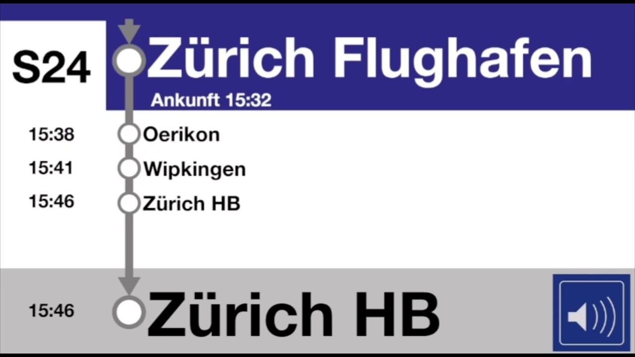 ZVV-Ansagen | Der S24 Bis Zürich HB Keine Komplette Ansagen
