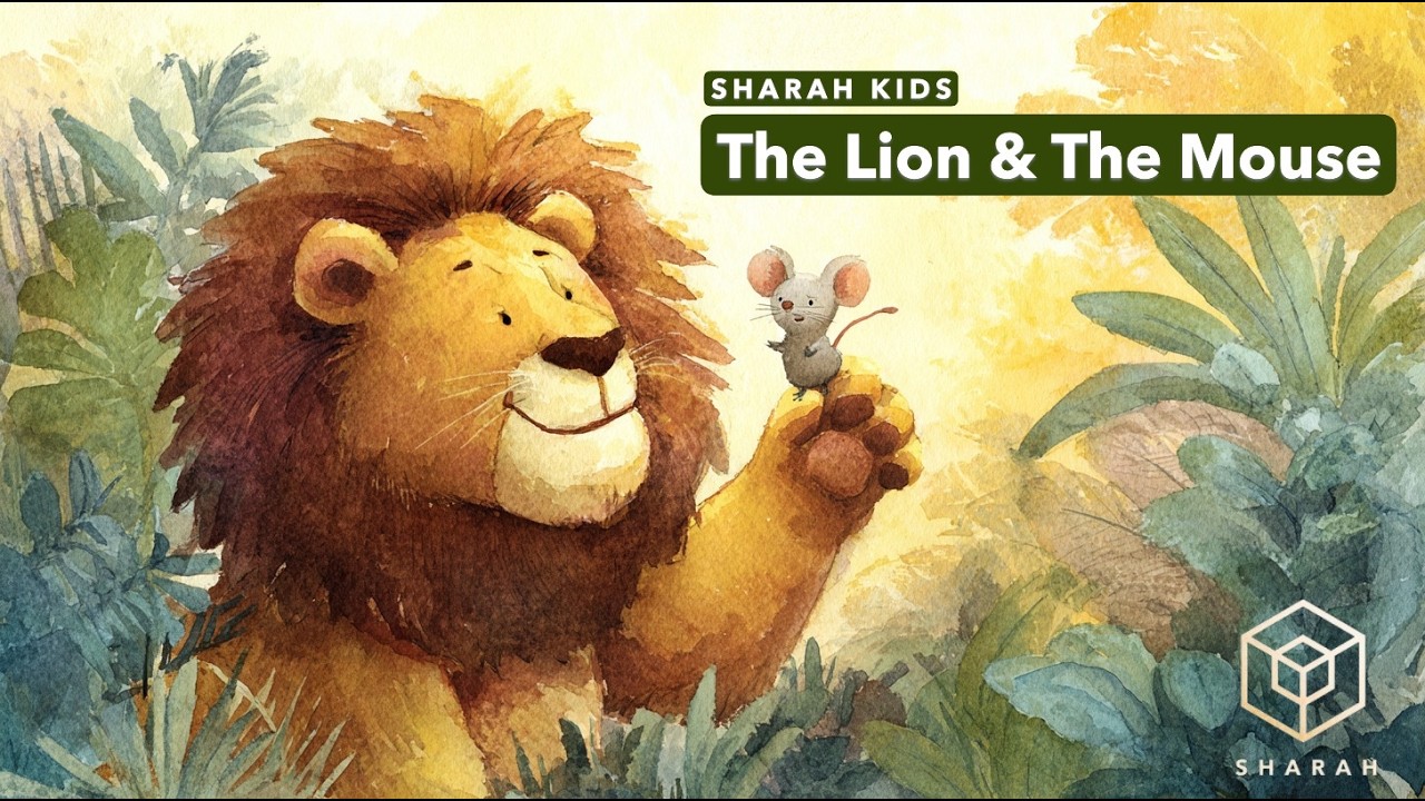 The Lion and the Mouse 🦁🐭 | Sharah Kids | Kids Moral Story | Kindness Is Never Wasted
