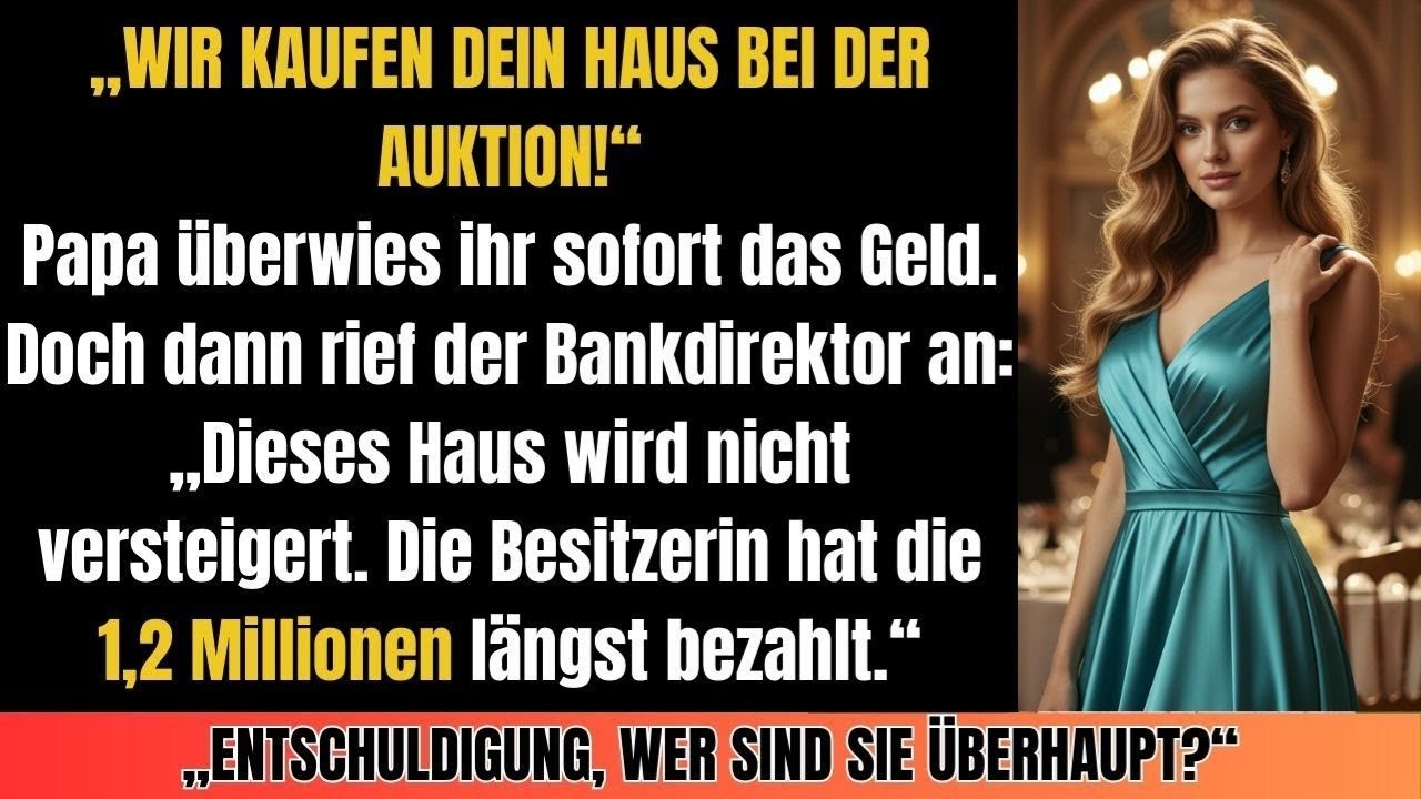 Familie feierte meinen Ruin im Chat – Bis die Bank die Wahrheit über 1,2 Mio. € Hypothek enthüllte