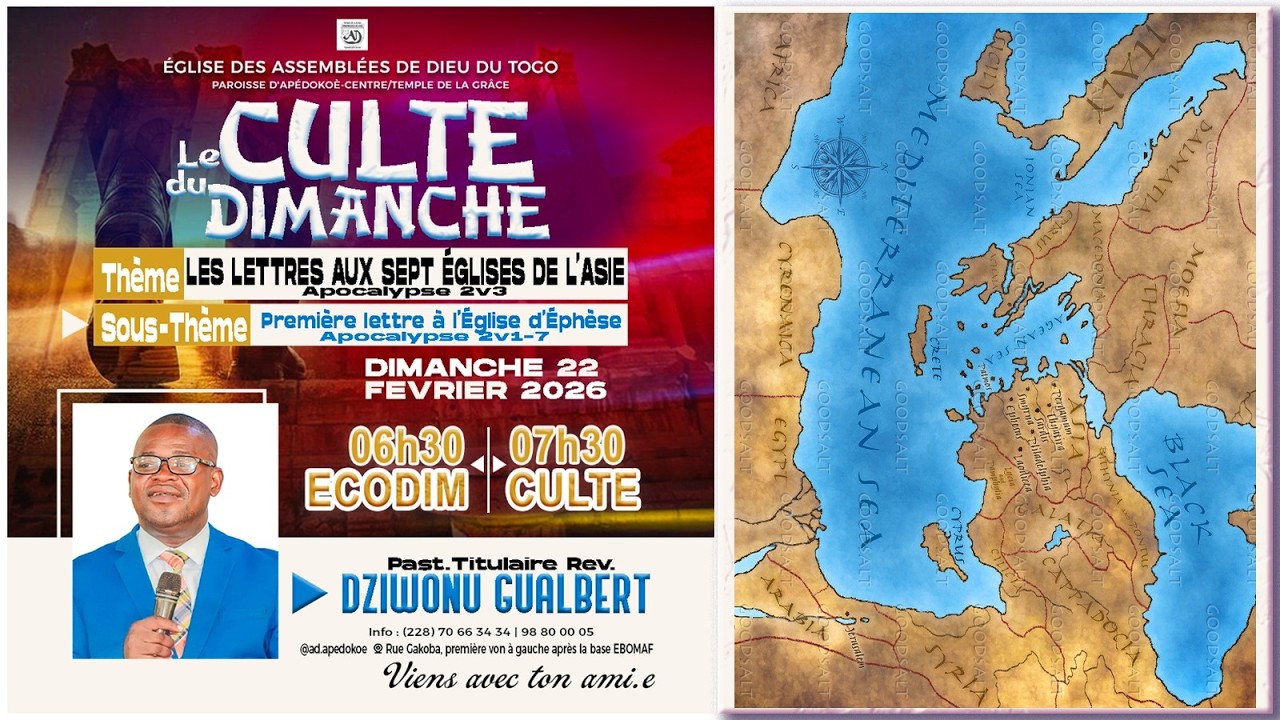 CULTE DE CELEBRATION DU DIMANCHE, 22 FEVRIER 2026
