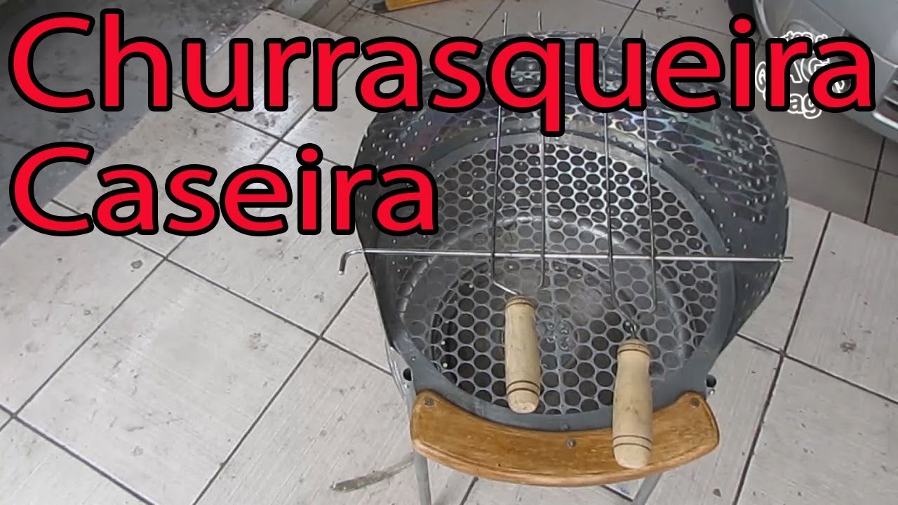 Churrasqueira caseira Barata com material reciclado