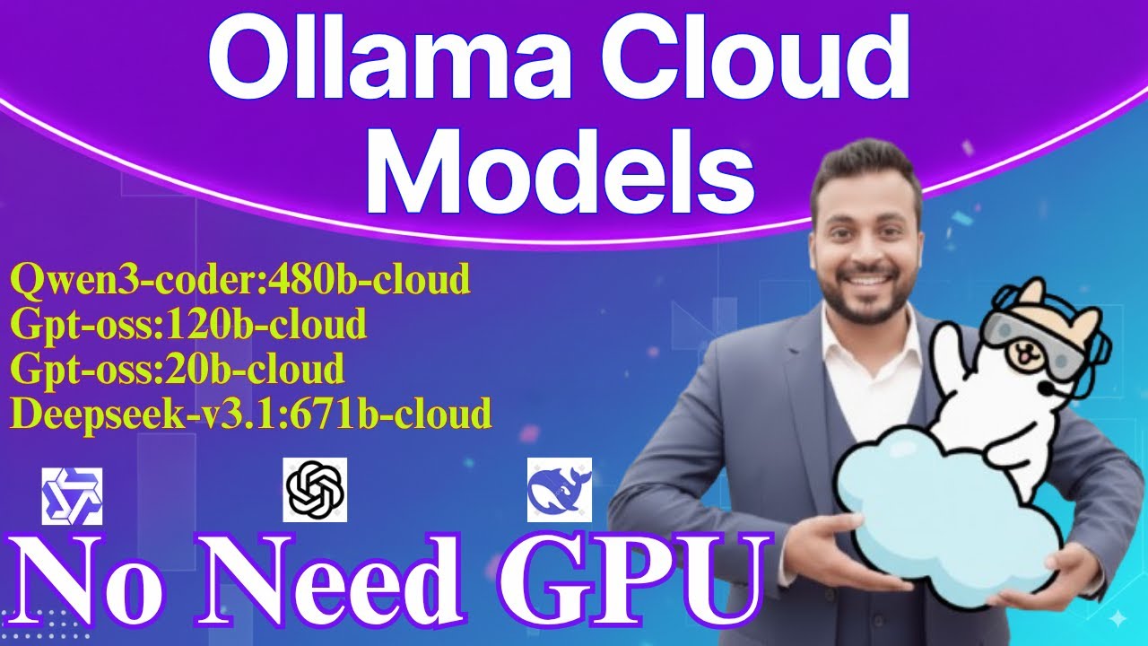 Как запустить модели Ollama Cloud на любом ноутбуке | Бесплатно | Просто | Без графического проце...