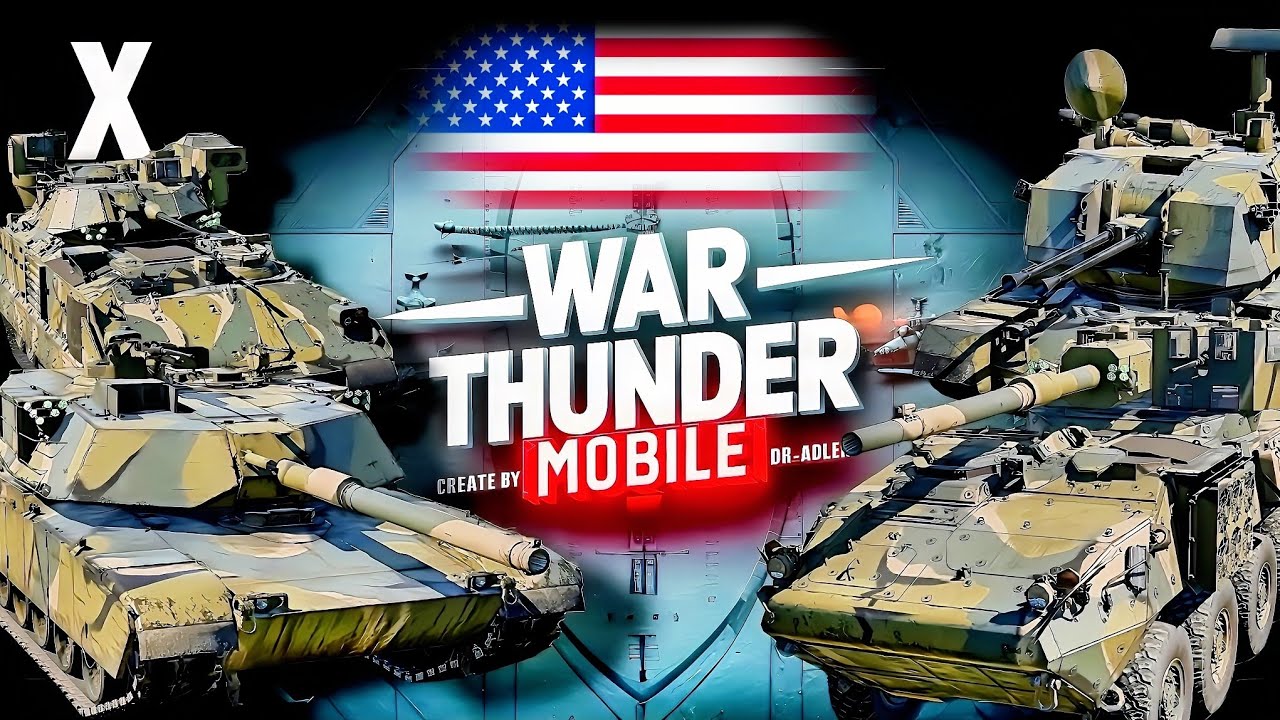 Обзор взвода США на 10 ранге в War Thunder Mobile (M1 Abrams, M1128, M3A3 Bradley, M247)