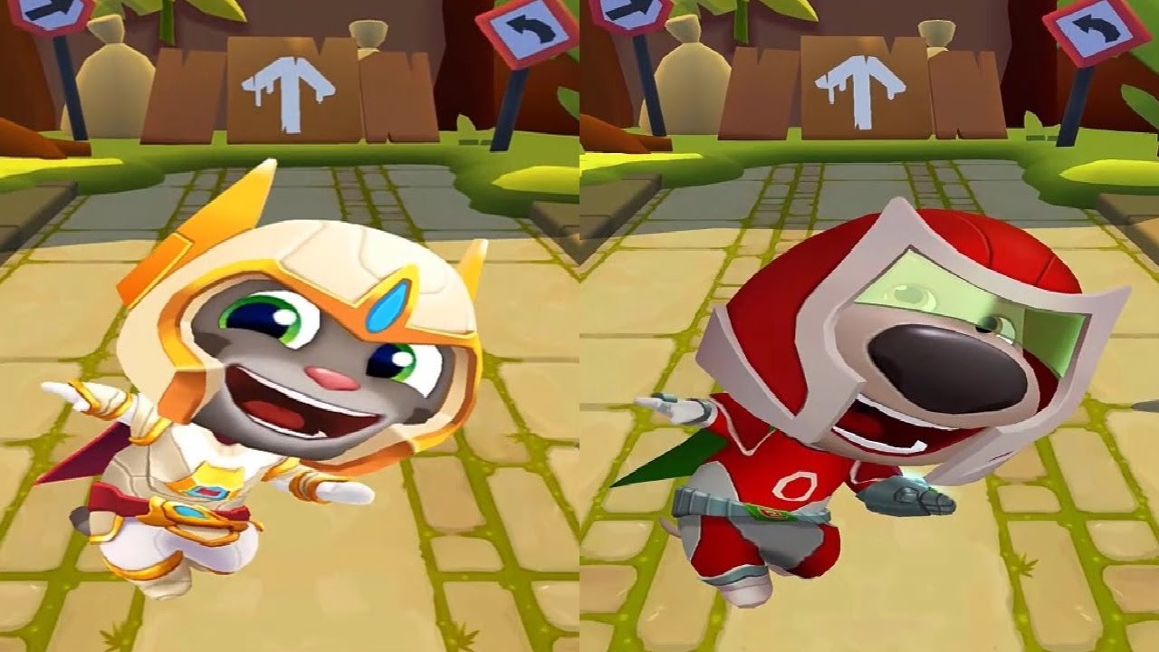 TALKING TOM HERO DASH NEW UPDATE New Platinum Tom Hero VS SUPER BEN  Android iOS Gameplay