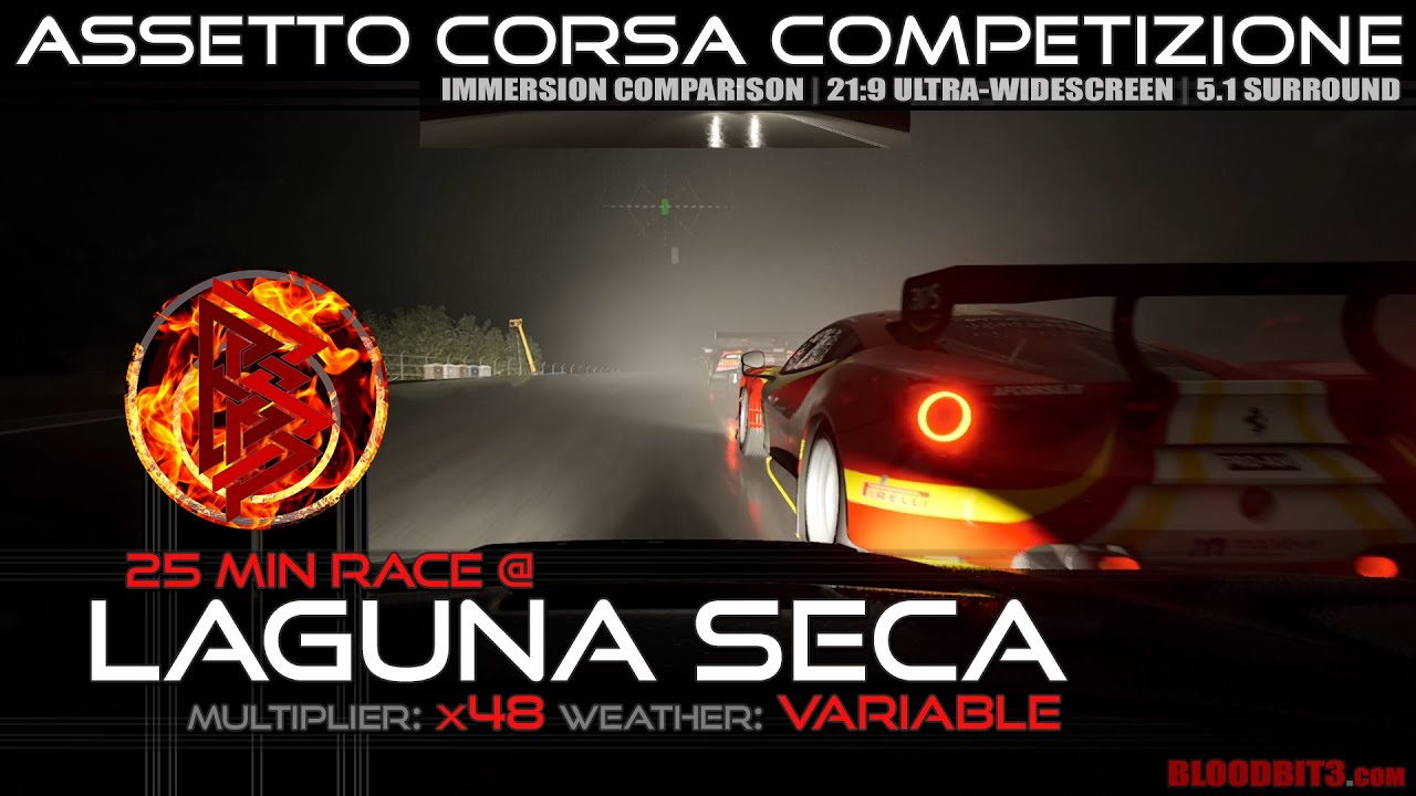 25 Min Race @ Laguna Seca - x48 Time Multiplier: ASSETTO CORSA COMPETIZIONE [ACC] [PC]