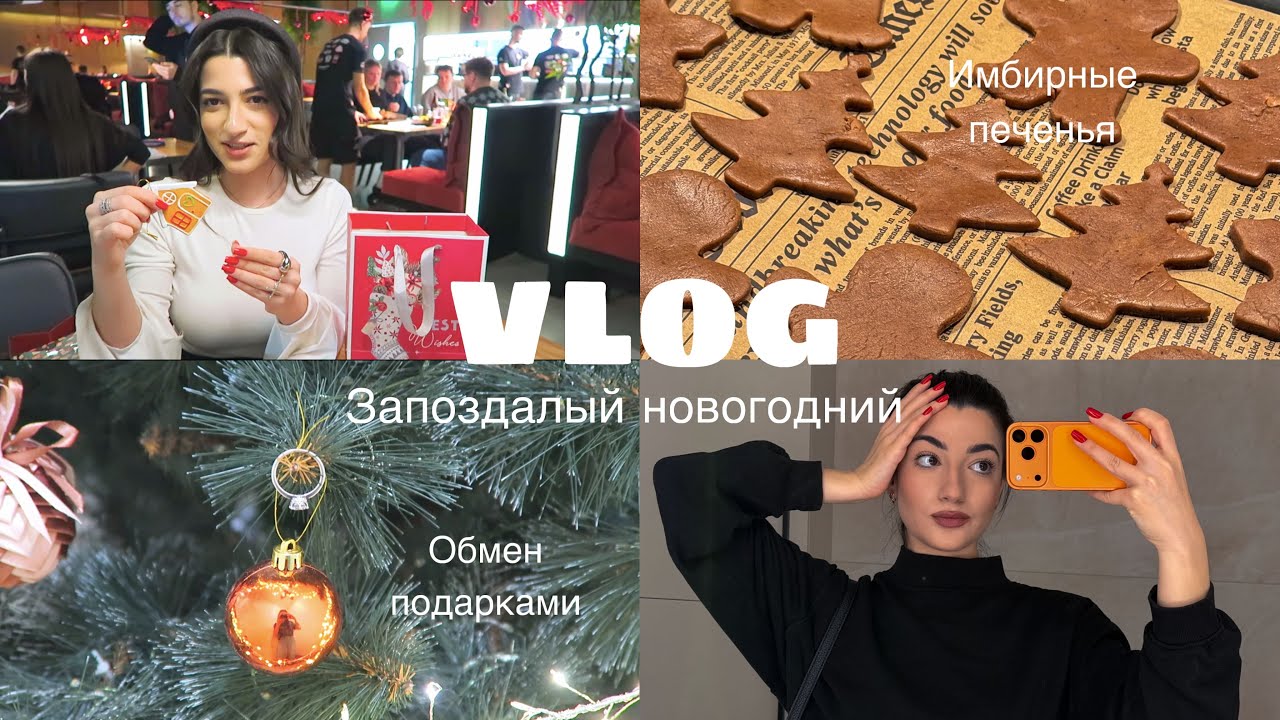 Запоздалый новогодний VLOG// Обмениваемся подарками с подругами / Отмечаем Новый год