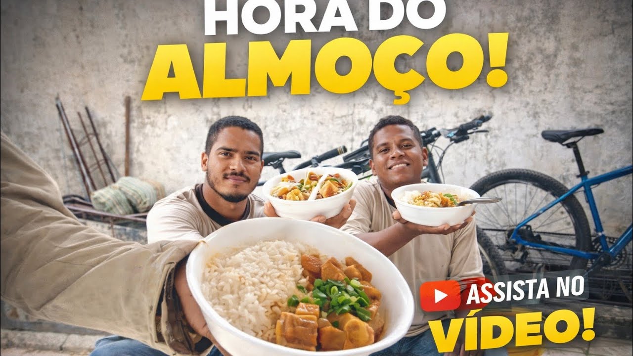 #almoço na obra.