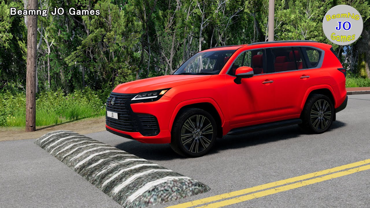 Cars vs Massive Speed Bumps # 529 – BeamNG JO Games