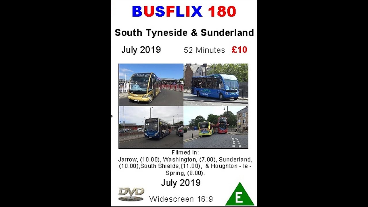 Busflix 180 South Tyneside & Sunderland July 2019
