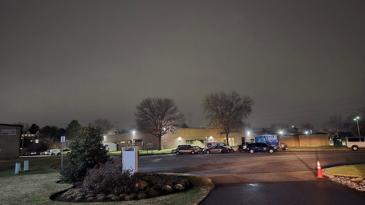Así luce el cielo después de la tormenta de nieve al norte de Estados Unidos.