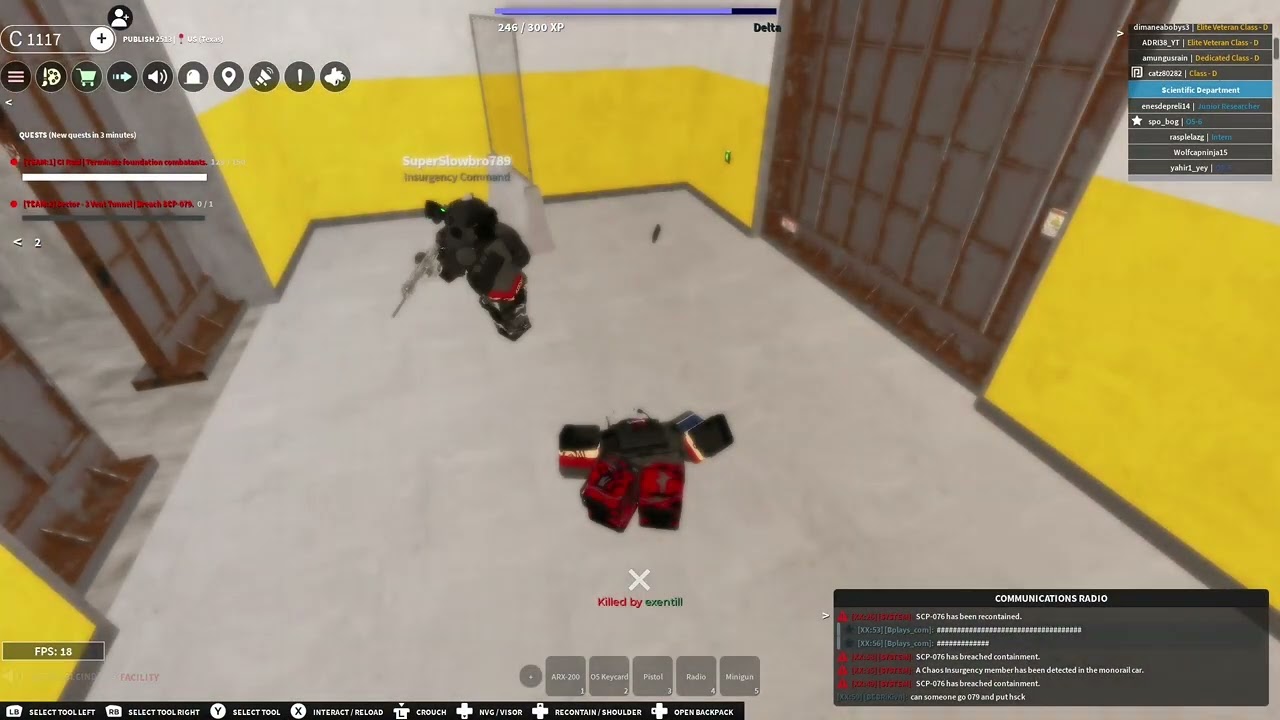 Playing with 100T CI members in SCP Roleplay