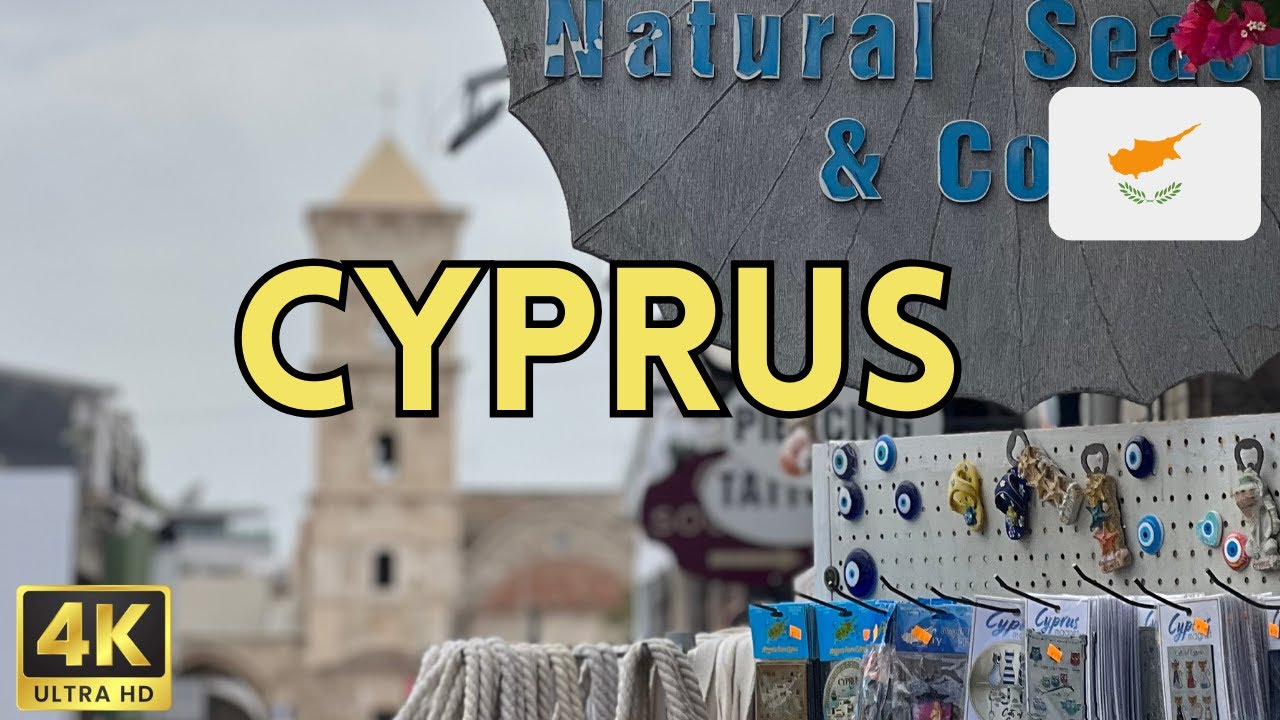 Larnaca City Walk: Discovering Cyprus Charm on Foot |4K