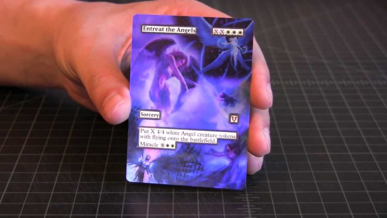 MTG FOIL ALTERED ART ENTREAT THE ANGELS 3 ♕ SPELLSCOOP.COM ♕