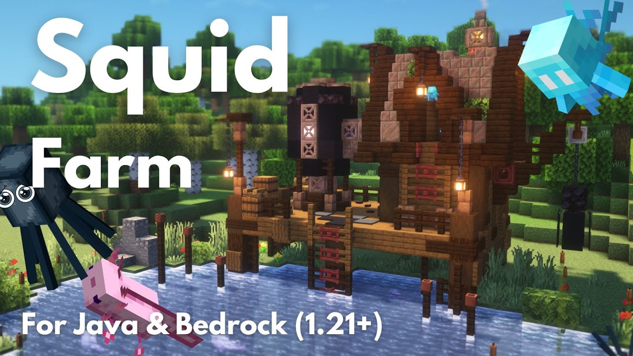 SQUID FARM | Minecraft Tutorial | Java & Bedrock [1.21+]
