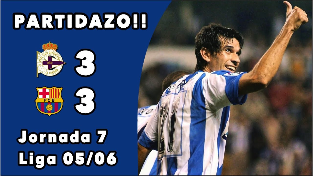 Deportivo 3-3 F.C. Barcelona | Lo mejor de un partidazo | Ronaldinho, Eto'o, Valerón, Munitis...