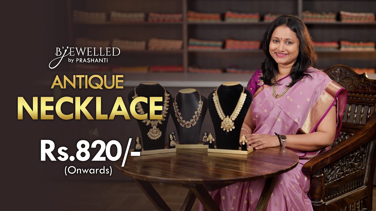 Antique Necklace from Rs. 820/- | B'jewelled by Prashanti | 29 Apr 25