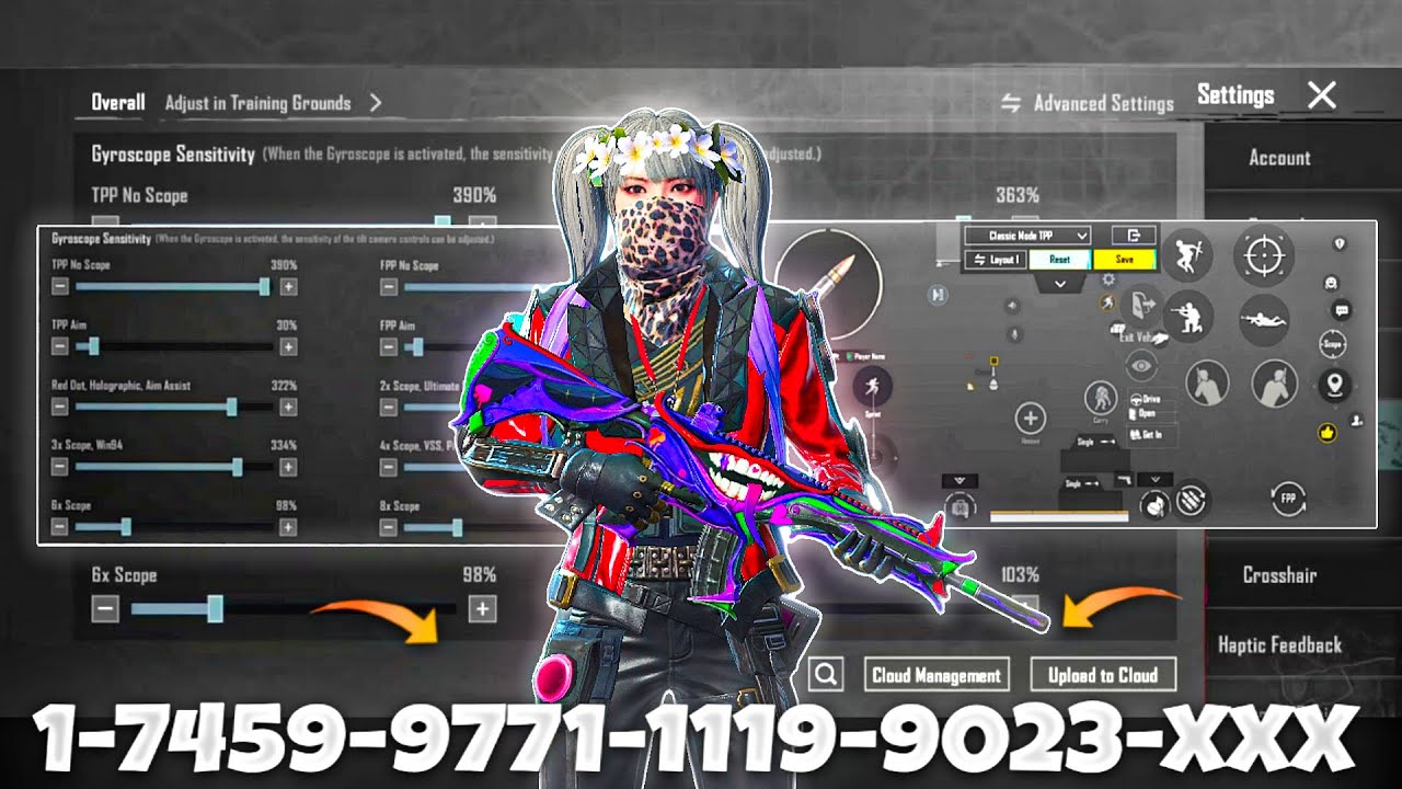NEW UPDATE 4.2🔥BEST SENSITIVITY CODE + CONTROL SETTINGS BGMI/PUBG MOBILE