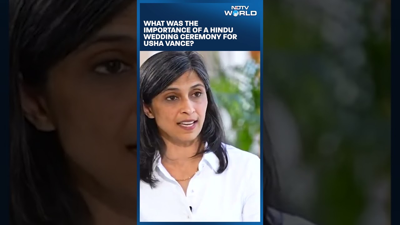 JD Vance India Visit | Usha Vance Speaks About Her Hindu Wedding Ceremony | NDTV Exclusive