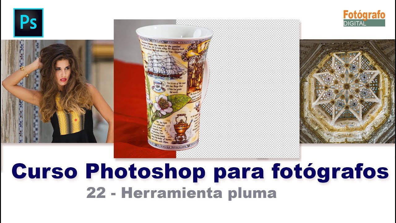 Herramienta pluma Photoshop CC 2020 -Curso Photoshop 22