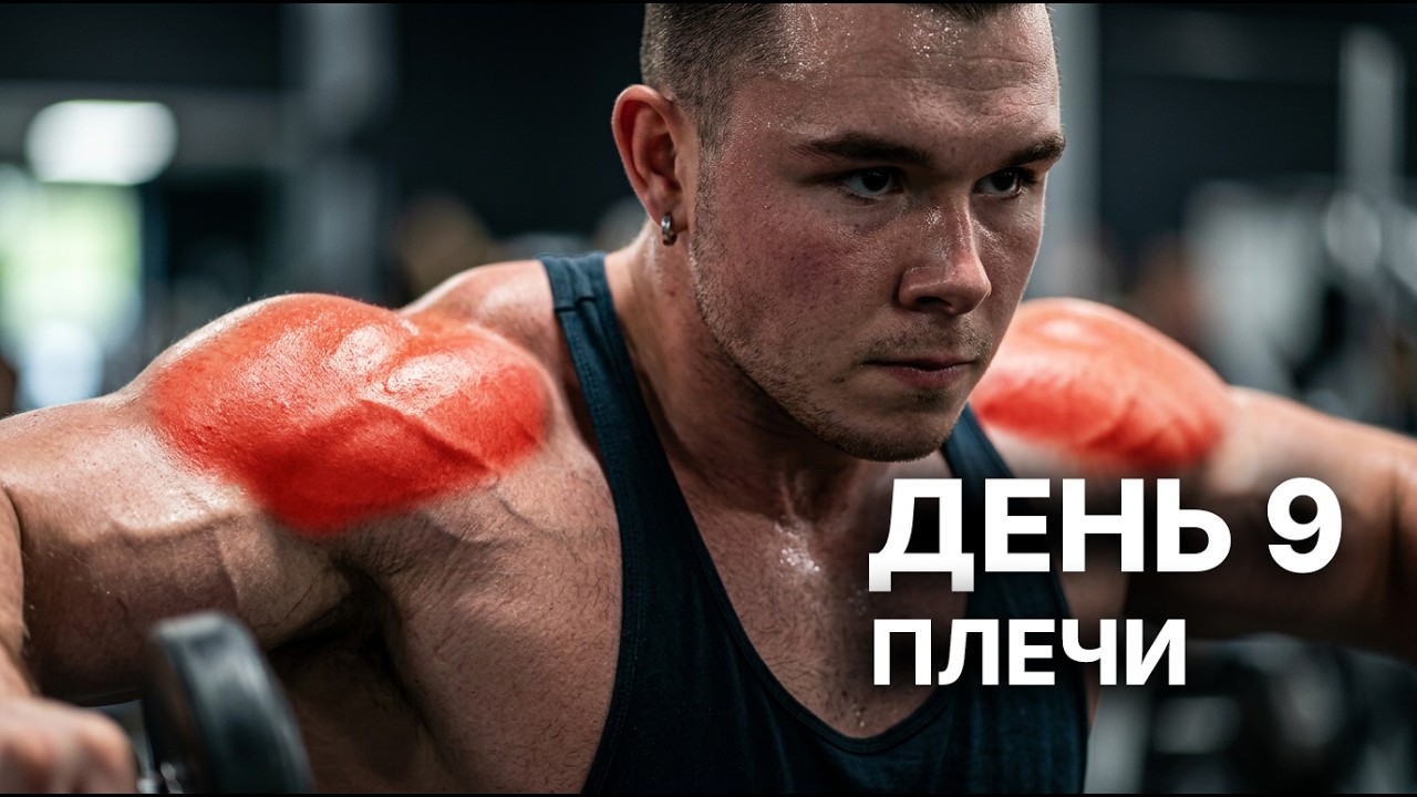 *ДЕНЬ 9* Путь в Бодибилдинг | Качаем плечи
