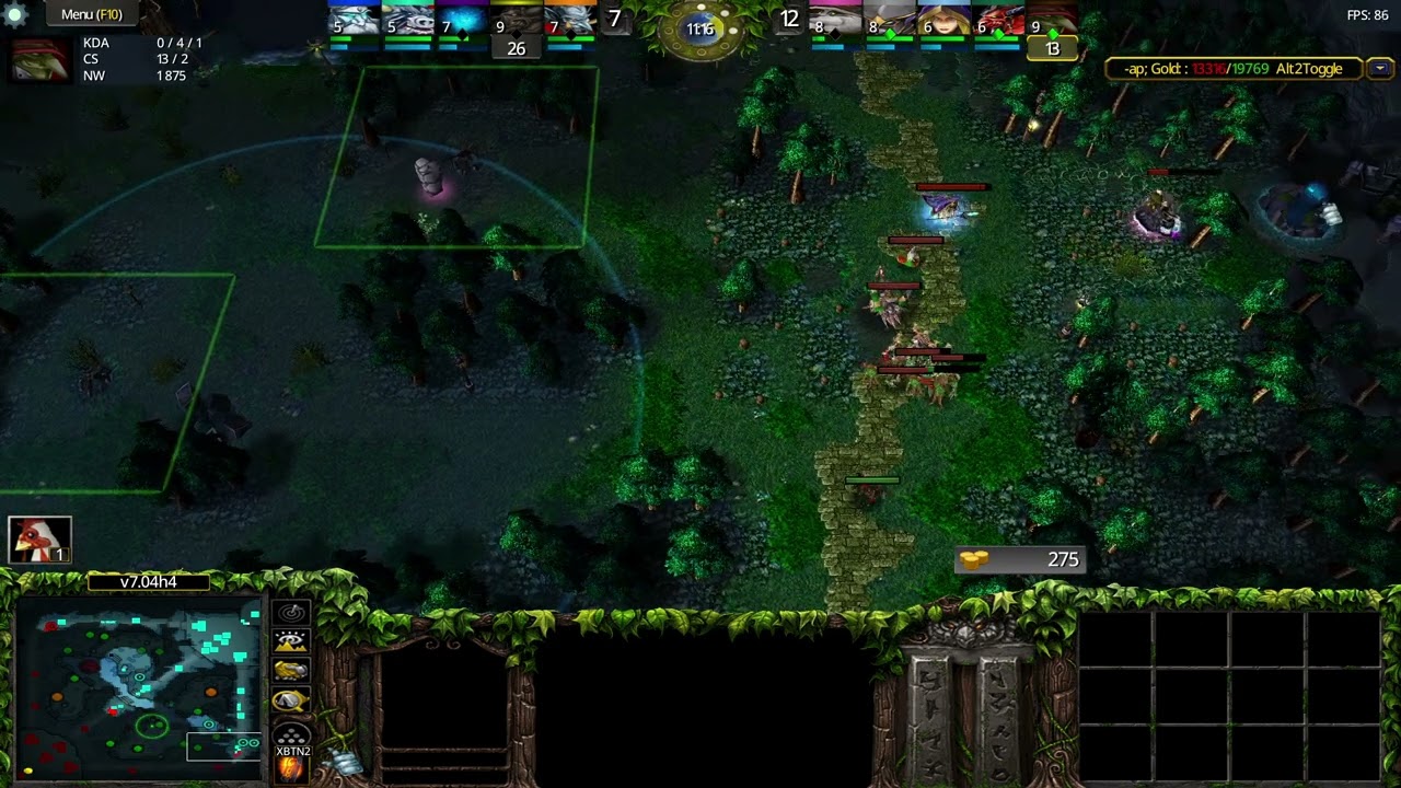 Real DotA 7.04h4 - New Replay View Feature! with Tinker Gameplay by Alexis! #eurobattle.net #replay