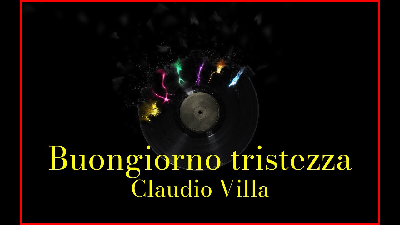Claudio Villa - Buongiorno tristezza (Lyrics) Karaoke
