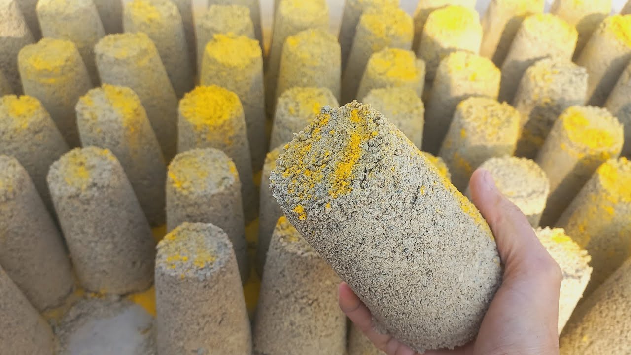 Brand New Yellow block texture || Glass Floor crumbling || Pool crumbling #asmr #insane