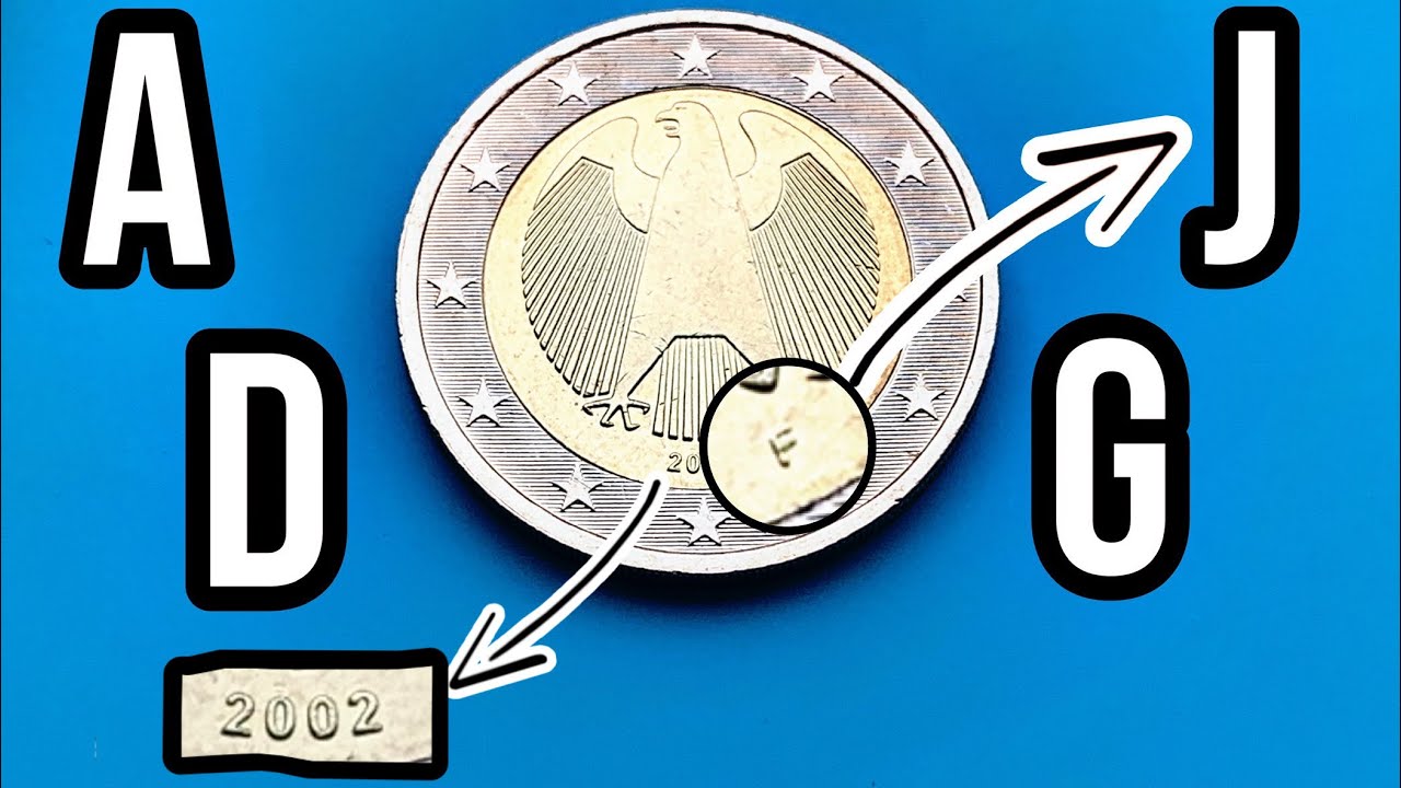 RARE Germany 2 euro 2002 - {A,D,F,G,J}