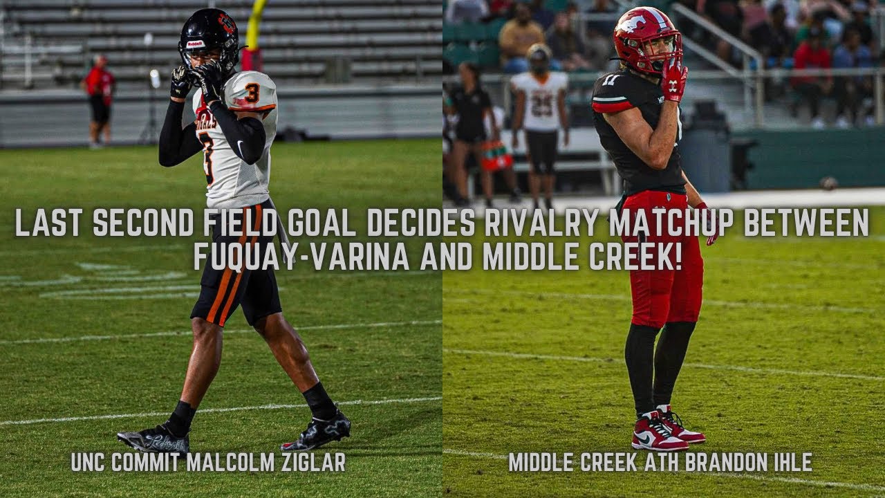 UNC Commit Malcom Ziglar, Fuquay-Varina take on Brandon Ihle and Middle Creek! Full highlights!