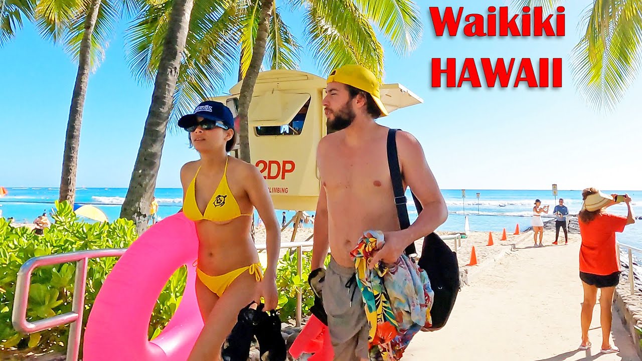 HAWAII PEOPLE 🌴 2 Hours+ Walking Tour Waikiki, Hilton Hotel, Beach, Kalakaua #vacation  #oahu