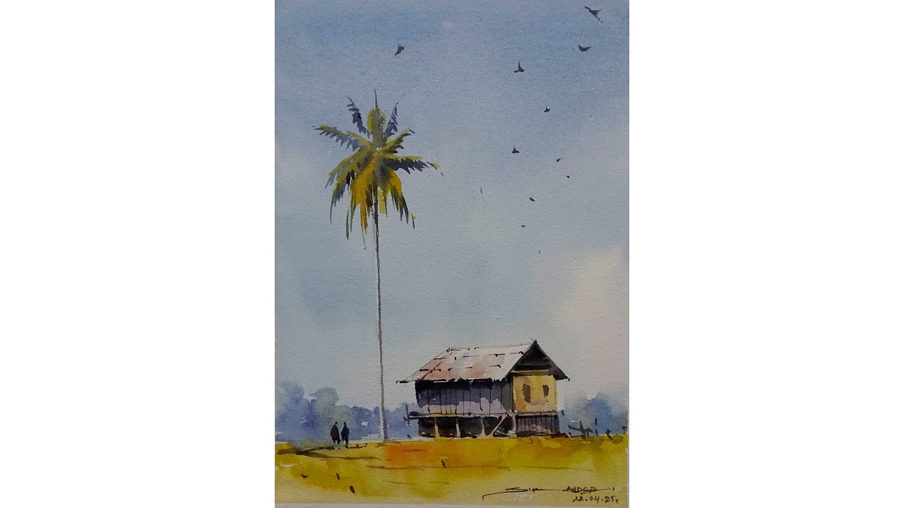 Watercolor Landscape Painting