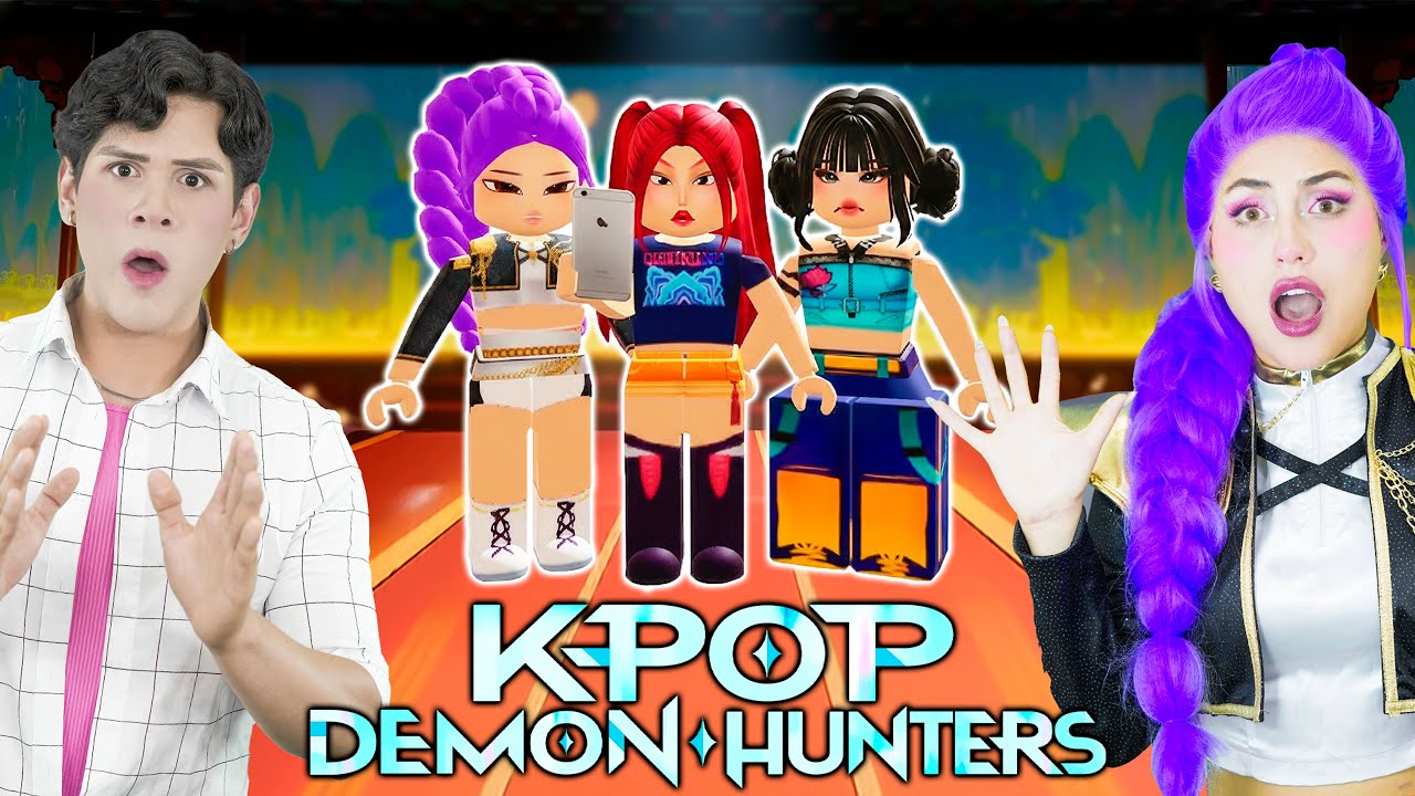 RUMI y JINU juegan RP GUERRERAS KPOP en ROBLOX