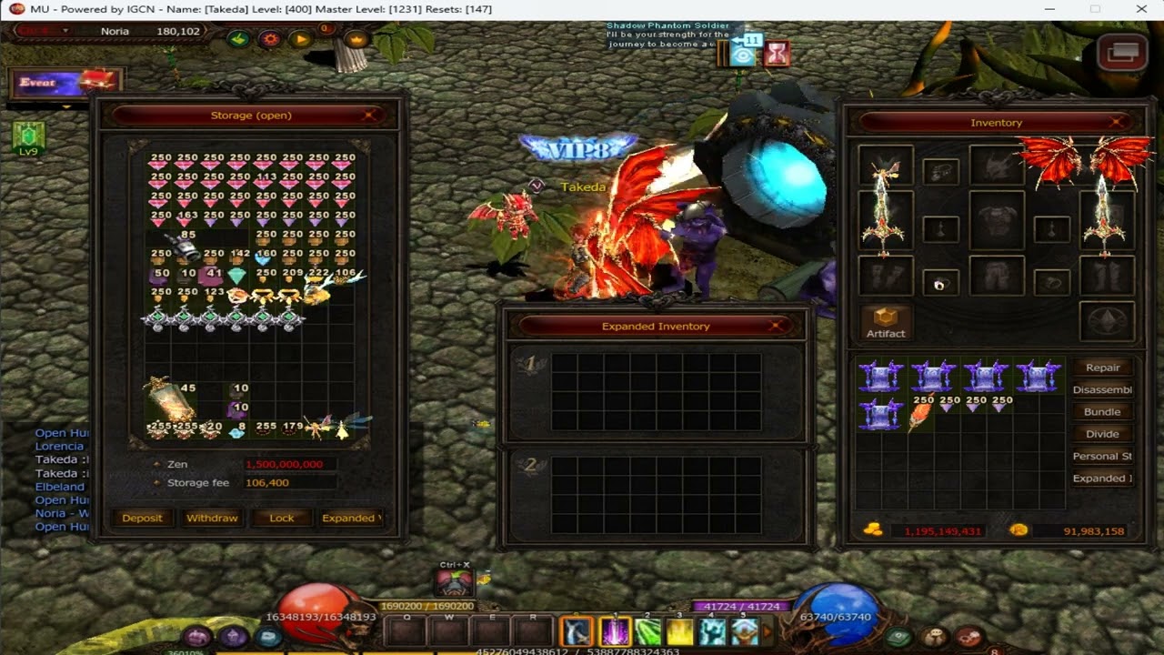 Dragon.mu How to Craft Wing Core Mu online Season 20