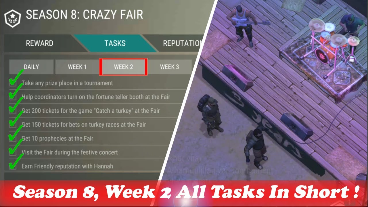 Season 8, Week 2 All Tasks Guide | Last Day On Earth Survival