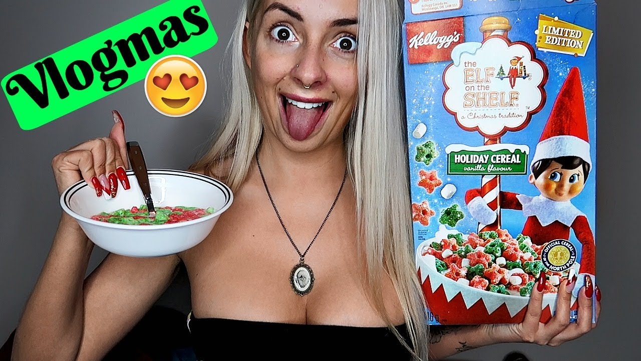 Trying Elf On The Shelf CEREAL?!? -Vlogmas Day 1-