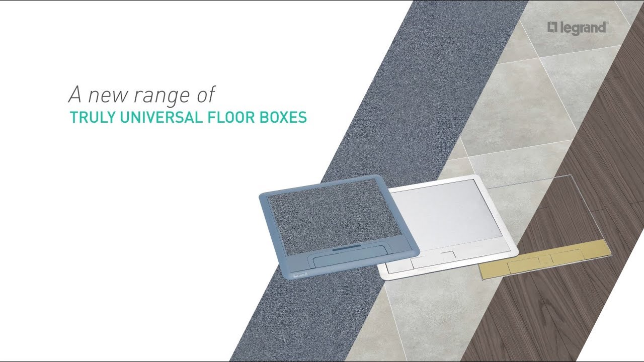 The new floor boxes, a truly universal range