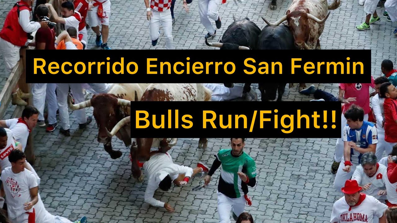 Bulls Running Route in Pamplona. | Recorrido Encierro San Fermin #fiestas2023