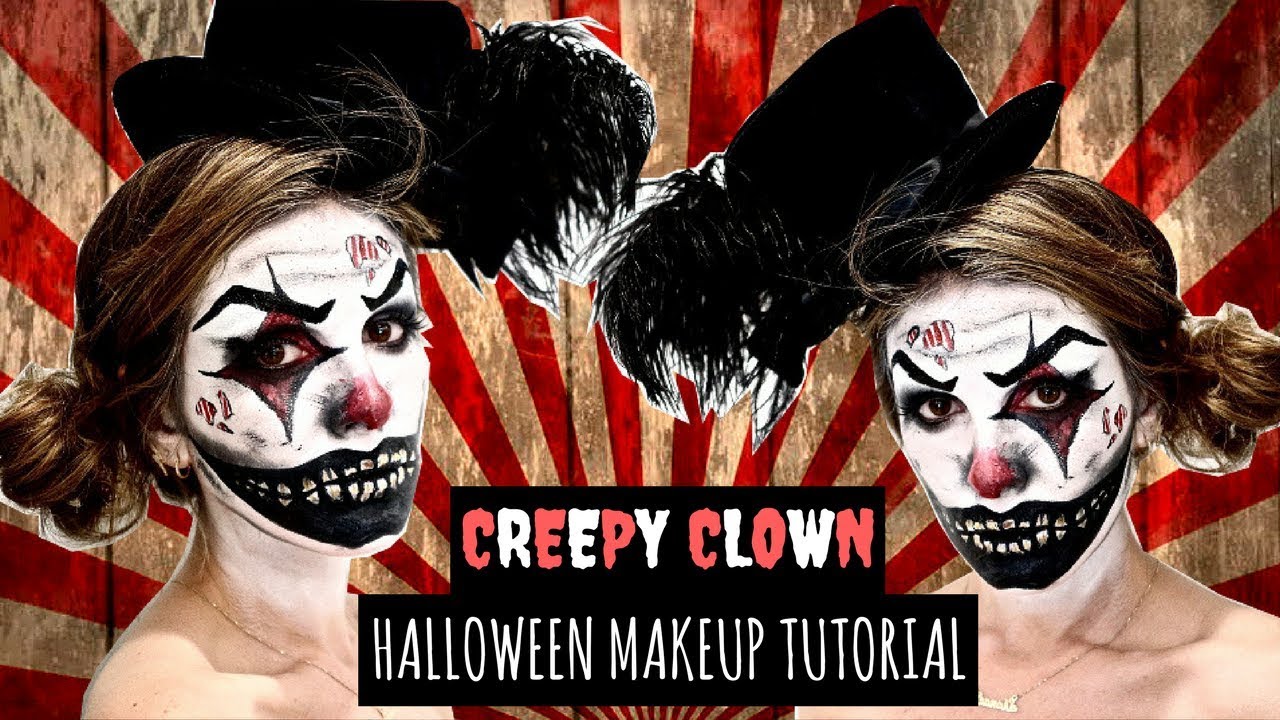 CREEPY CLOWN Halloween Makeup Tutorial + DIY Costume Ideas | SHENAE GRIMES-BEECH