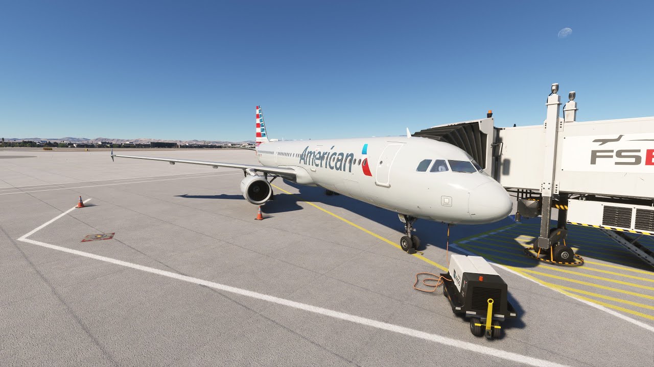 Fenix A321 Landing and Taxi in at KLAS /w RealTurb (Over Flared?)
