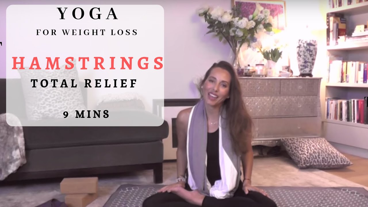 HAMSTRING TENSION RELIEF  - 9 Mins Daily Yoga| Sonia Doubell