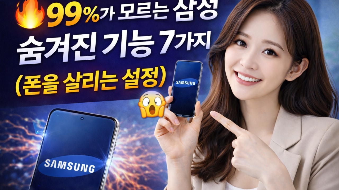 🔥 99%가 모르는 삼성 숨겨진 기능 7가지 (폰을 살리는 설정) 😳📱
