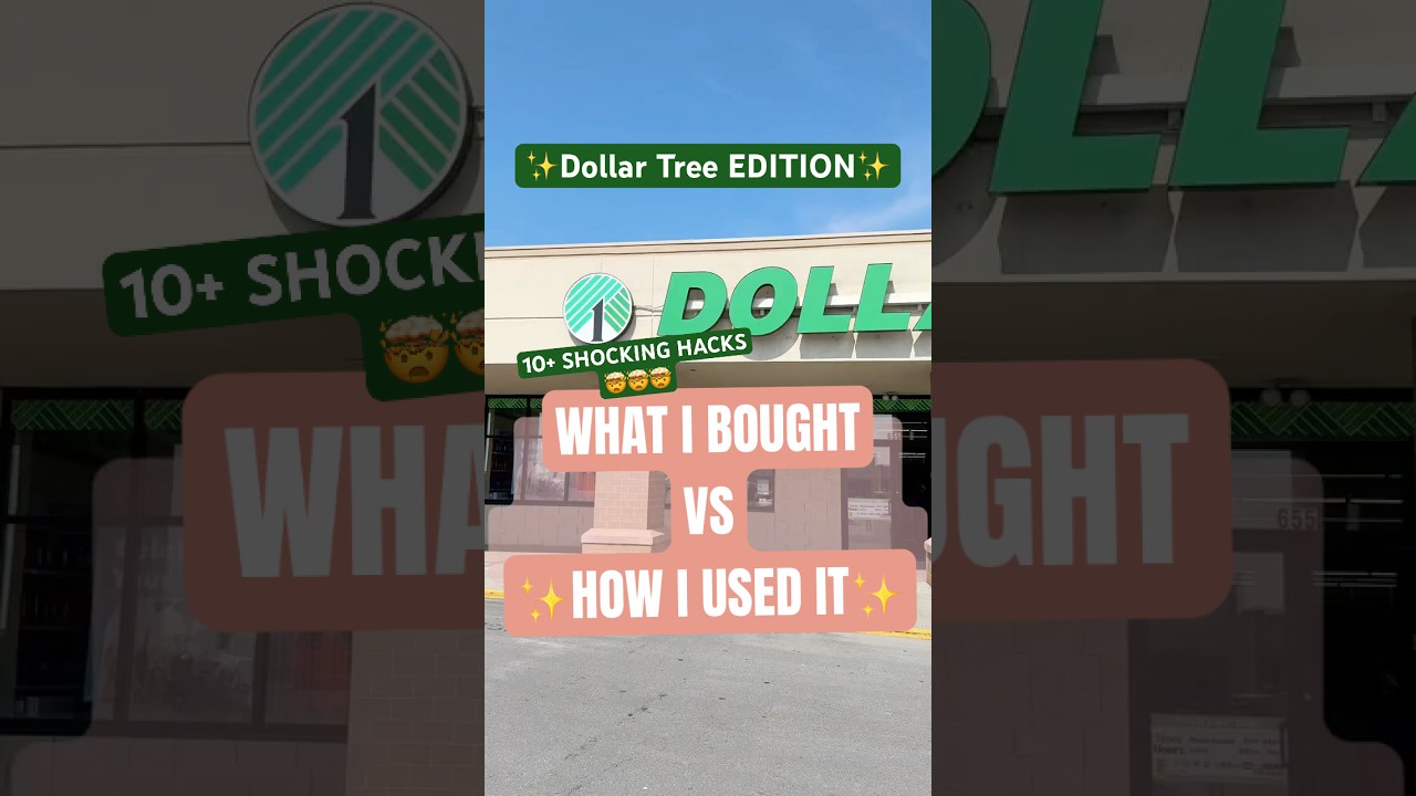 10 HACKS 🤯 What I Bought VS. How I Used It 👉 DOLLAR TREE EDITION✨#diy #hacks #home #dollartree