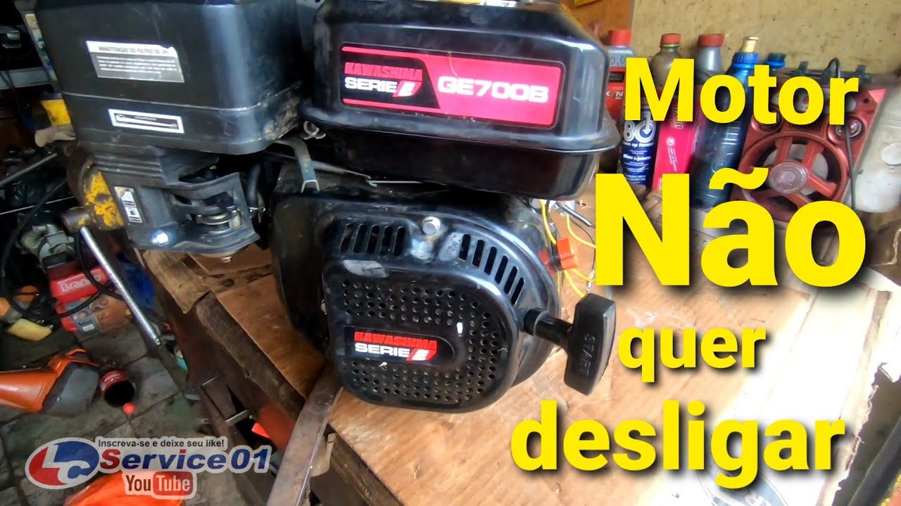 kawashima série e GE700B não desligar #kawashima #7hp #motor