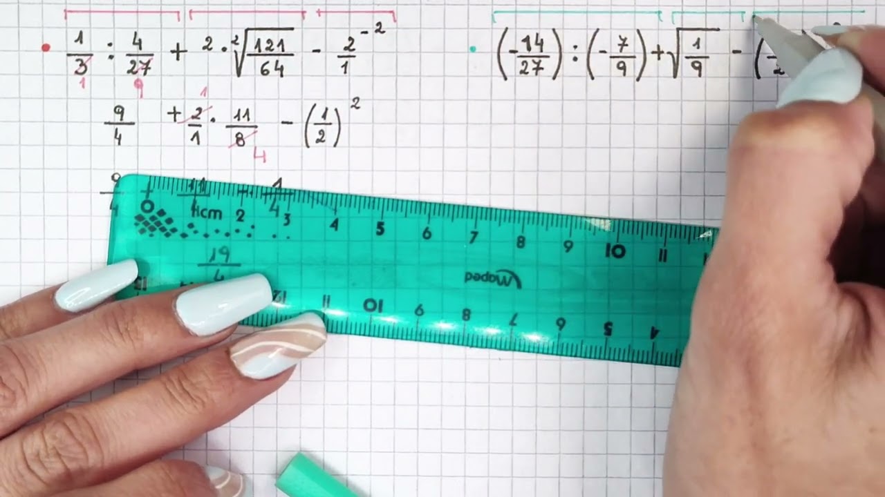 FRACCIONES - Ej2 - Cómo resolver un cálculo combinado con multiplicación, división, potencia y raíz