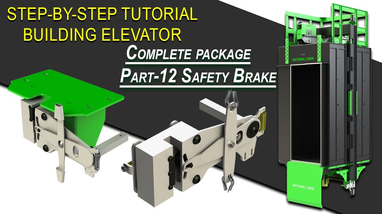 How to build pro elevator cabin. Part 12 Safety Brake #design