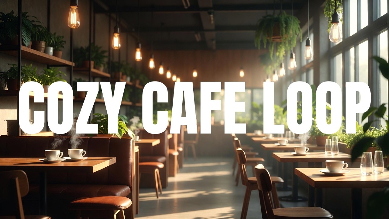 Cozy Cafe Ambience | Groovy Coffee Shop Loop | For Study | For Work